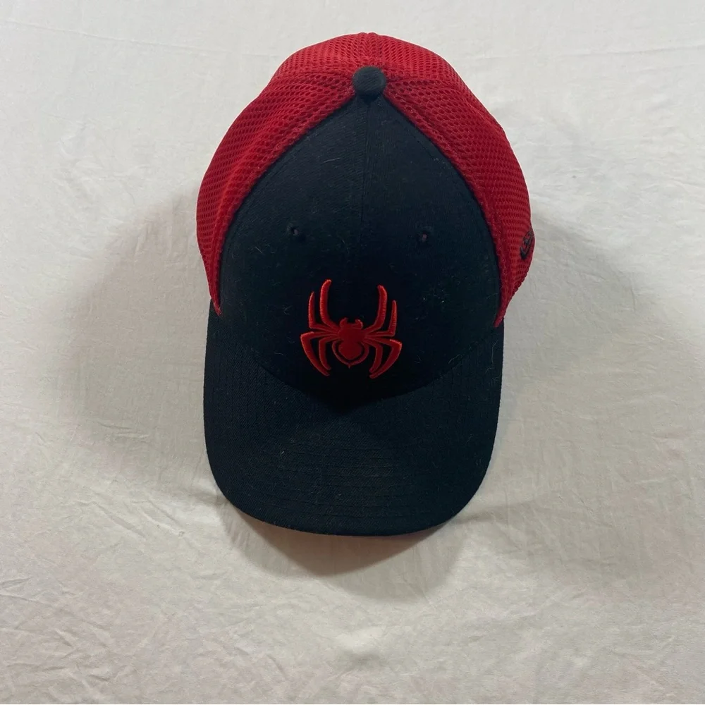 Marvel Cap New Era Men L- X-LARGE Baseball hat Spider Man Spider red black cap - Picture 7 of 7